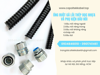 Ống ruột gà lõi thép bọc nhựa Phi 20 Hà Nội, Đà Nẵng, HCM 2