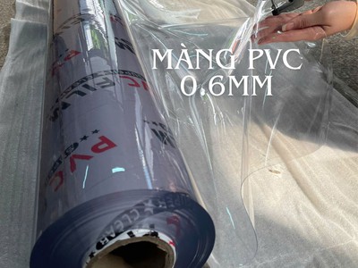 Màng pvc dẻo 0.6mm - khổ 1m4 - cuộn 30m 0