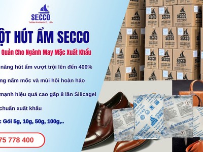 Bột Hút Ẩm Secco - Giải Pháp Bảo Quản Hàng may mặc xuất khẩu 0