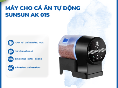 Máy Cho Cá Ăn Tự Động Aqua House Cá Ăn Đúng Giờ, Chủ Nuôi Cực Nhàn 0