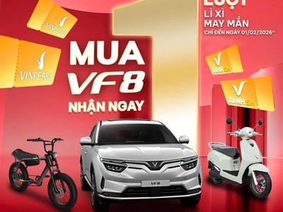 Ưu đãi hấp dẫn, ngập tràn quà tặng cùng VF8 0