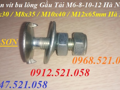 Bu lông gàu tải M14,M12,M10,M8,M6 hà nội 0913521058 SƠN Mr có bu lông mạ kẽm, bu lông 8.8, Inox 304 6