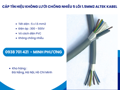 Cáp tín hiệu không lưới chống nhiễu 5 lõi 1.5mm2 Altek Kabel Đà Nẵng, Huế, Bình Định 2