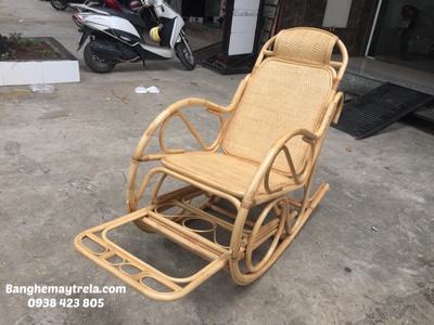 Ghế bập bênh mây tự nhiên thư giãn 4