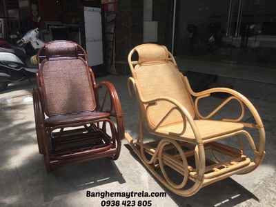 Ghế bập bênh mây tự nhiên thư giãn 5