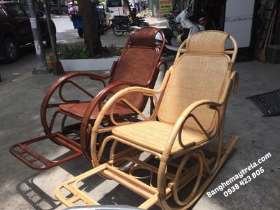 Ghế bập bênh mây tự nhiên thư giãn 3