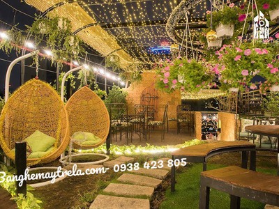 Ghế xích đu nhựa giả mây 1