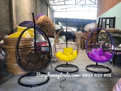 Ghế xích đu nhựa giả mây 3