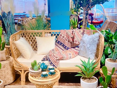 Ghế sofa mây caro 4