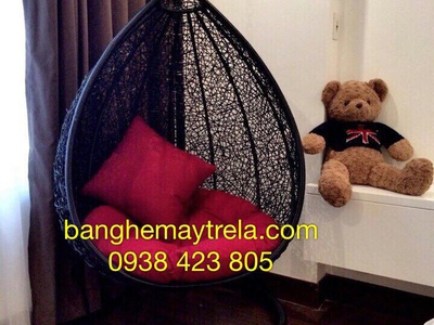 Ghế xích đu nhựa giả mây 8