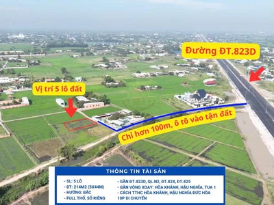 Đất Thổ Cư Đức Hòa Ô Tô Tới Đất Gần Đt.823D Sổ Hồng Riêng 1
