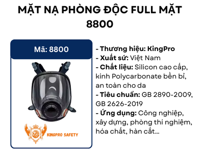 Mặt Nạ Phòng Độc Full Mặt ECO3D 8800   Giải Pháp An Toàn Cho Lao Động Công Nghiệp 0