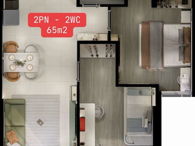 Căn hộ tuyến metro số 2 của bình dương, mặt tiền đường 60m - 600 triệu nhận nhà 0