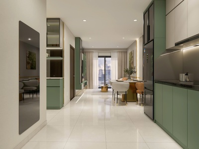 Căn hộ tuyến metro số 2 của bình dương, mặt tiền đường 60m - 600 triệu nhận nhà 2