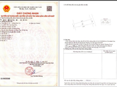 Sở hữu ngay lô đất đẹp - giá tốt - vị trí đắc địa tại thôn bằng sở, xã hồng vân, tphn 0