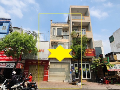 Cho thuê nhà mặt tiền gò dầu q.tân phú 64m , 3tầng- 20triệu - cạnh vietcombank 1