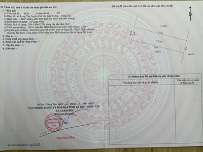 Chủ bán 1 nền nhà cách tl 52 70m 3