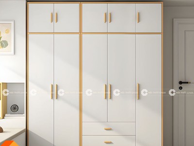 Tủ Quần Áo TAM053 Chân Gỗ Phong Cách Hàn Quốc 0