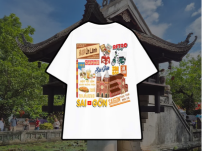 Áo Phông Việt Nam Thiết Kế Họa Tiết Retro 0