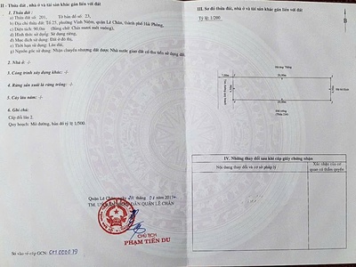 Bán đất tặng nhà 1.5 tầng thiên lôi -m90m - đường 15m -giá cực rẻ 5.2 tỉ 3