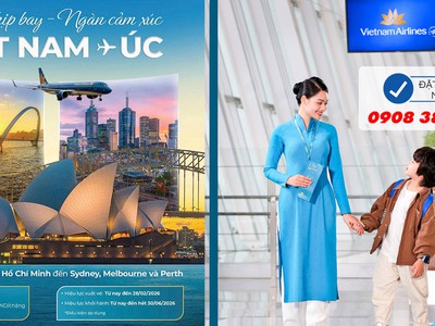 Bay Việt Nam   Úc giá tốt đầu năm 2026 cùng Vietnam Airlines 0