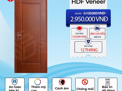 Cửa gỗ HDF Veneer - Kết hợp hoàn hảo thẩm mỹ và chất lượng 0