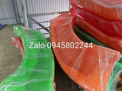 Chỉ riêng Máng rẽ cong nghiêng 1 phía loại 21k dài 2m3 nhựa đúc siêu dầy cực xịn 0945802244 2