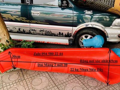 Chỉ riêng Máng rẽ cong nghiêng 1 phía loại 21k dài 2m3 nhựa đúc siêu dầy cực xịn 0945802244 4