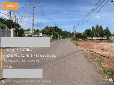 Bán đất gần kcn sonadezi   phù hợp làm nhà trọ  mặt đừơng 5m 1