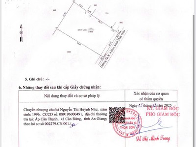 Siêu phẩm - bán lô đất siêu đẹp xã phú thuận, thoại sơn, an giang, dt 1149m2, giá đầu tư 1