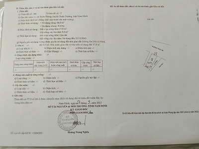 Chính chủ bán nhà 4 tầng xóm 11 xã xuân phong, xuân trường, nam định  cũ 2