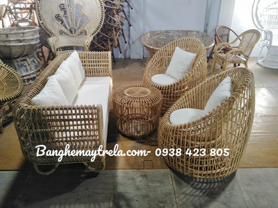 Bàn ghế sofa tổ yến mây tự nhiên 1