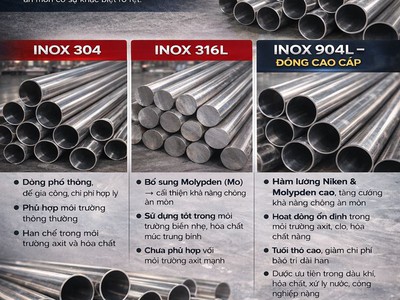 SO SÁNH INOX 904L   316L   304   Lựa chọn ngay hàng đầu 0