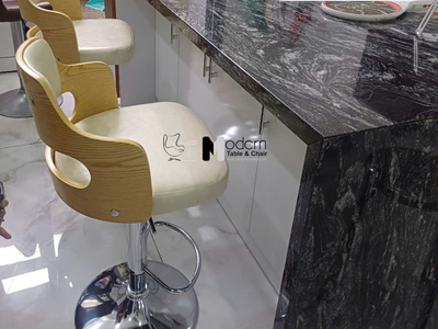 Ghế quầy bar nâng hạ lưng ốp gỗ CB2301-P tại HCM 0