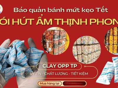 Bánh kẹo, đồ ăn vặt dễ mềm ỉu Đã dùng gói hút ẩm Thịnh Phong chưa 0