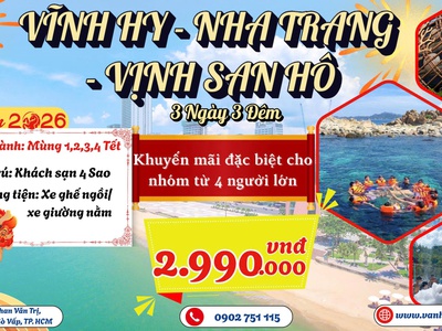 Nha Trang Vĩnh Hy Vịnh San Hô Tết 2026 - SGC 0