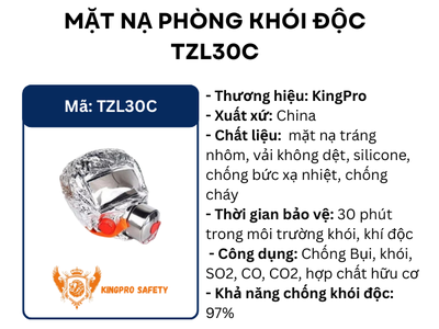 Mặt nạ phòng khói độc TZL30C   Thiết bị PCCC cần có cho mỗi gia đình 0