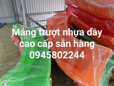 Máng trượt rẽ nghiêng về 1 bên loại siêu dày xịn riêng máng 21 kg dài 2m3 dày 30 cm cực chắc chắn 09 4
