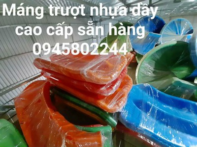 Máng trượt rẽ nghiêng về 1 bên loại siêu dày xịn riêng máng 21 kg dài 2m3 dày 30 cm cực chắc chắn 09 6