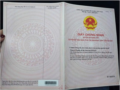 Bán gấp lô góc 2 mặt tiền dt 136,5m2 giá đầu tư đối diện khu chợ lương sơn, sẵn sổ đỏ sang tên bp 1