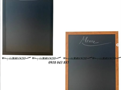 Bảng  Đen  Menu Viết  Phấn  Khung  Gỗ  Treo Tường 0