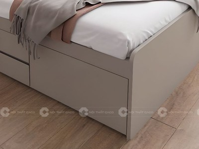 Giường Ngủ Gỗ Công Nghiệp Kèm Hộc Kéo Tối Ưu Lưu Trữ 0