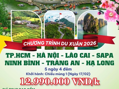 Tour Tết Miền Bắc 2026: Đón Tết Cùng Saco Travel 2