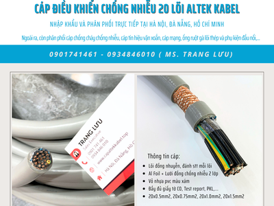 Cáp điều khiển chống nhiễu 20x0.5/ 20x0.75/20x1/20x1.5 Đà Nẵng 1