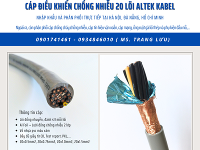 Cáp điều khiển chống nhiễu 20x0.5/ 20x0.75/20x1/20x1.5 Đà Nẵng 3