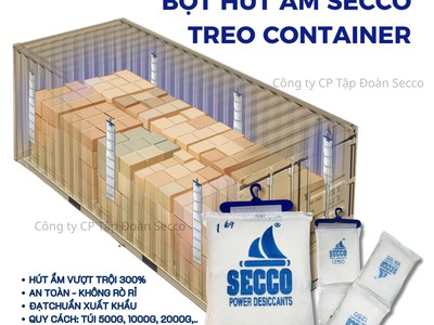 Bột Hút Ẩm - Bột Chống Ẩm Secco Treo container Chính Hãng 0
