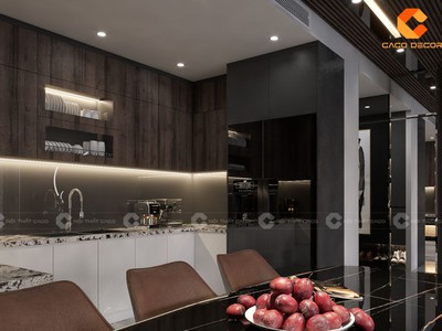 Tủ Bếp Gỗ Công Nghiệp Chữ U Hiện Đại, Sang Trọng 1