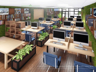 CHO THUÊ  VĂN PHÒNG CÔNG TY  Sàn Tầng 6 toà BETA Office Khu vực Đại Kim-Linh Đàm-Hoàng Mai-HN-Cách h 1