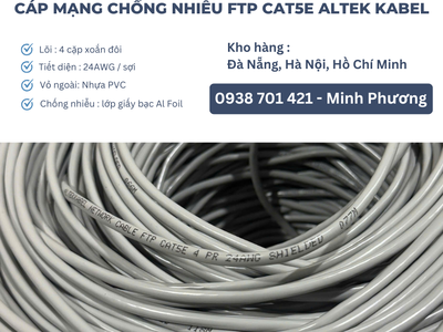 Cáp mạng chống nhiễu FTP cat5e chính hãng Đà Nẵng, Ninh Thuận, Đắk Lắk 2