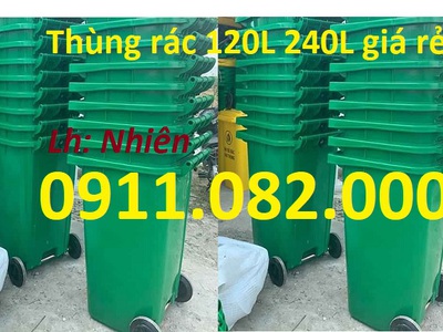 Thùng rác chất lượng giá rẻ cạnh tranh- thùng thu gom rác giá rẻ tại an giang- lh 0911.082.000 0